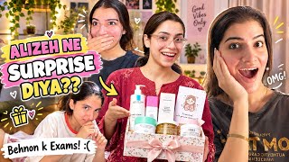 Alizeh Ne Diya Surprise Gift🥹| Behnon K Exams🤭| Mama Ne Bnaya Tasty Khana😋| PK GIRLS 