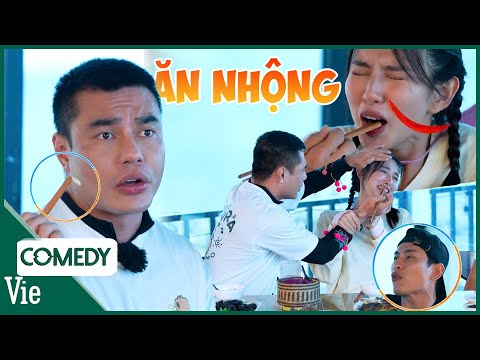 Thùy Tiên Bật chế độ "mỏ hỗn" khi bị Diễm nhét nhộng vào họng | 2 Ngày 1 Đêm