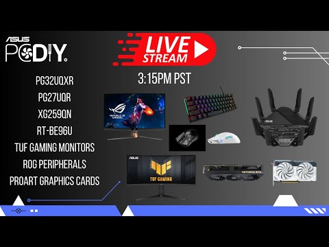 PCDIY show #99 -New ROG & TUF GAMING monitors, WiFi 7 router, ProArt graphics cards Q&A and more!