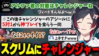 LTKスクリムに現れたLOLチャレンジャーのプレイに驚愕するうるか達【きなこ/たぬき忍者/AlphaAzur/なぎさっち/mittiii/L