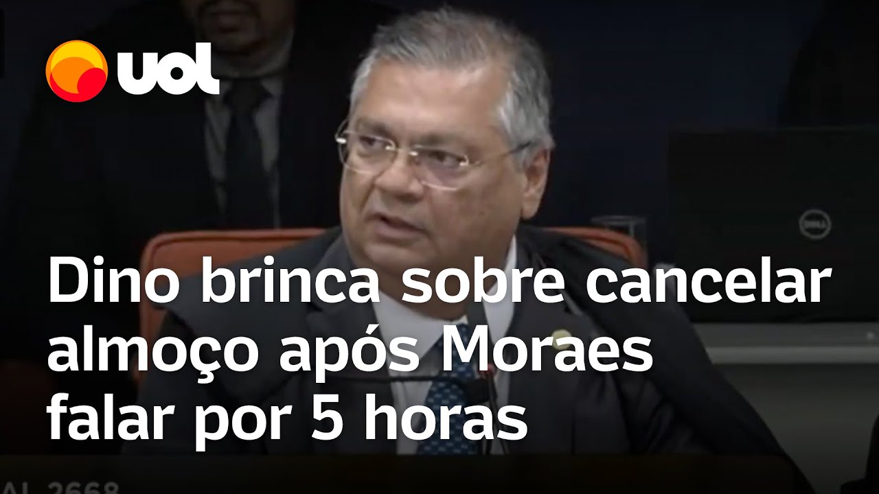 Dino brinca sobre cancelar almoço após 5h de sessão Eu e advogado do Heleno ficaremos felizes