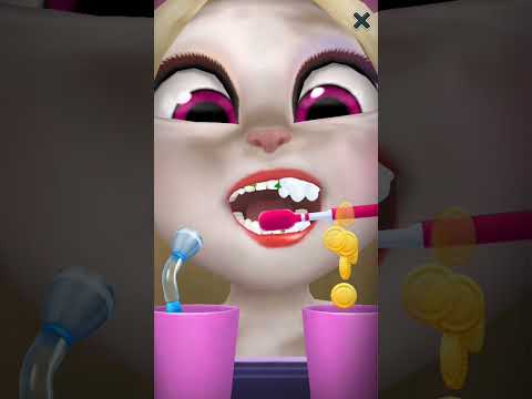 Angela's morning 🌅#mytalkingangela #shortsfeed #games