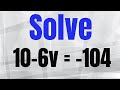 Solving Two-Step Equations