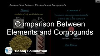Comparison Between Elements and Compounds
