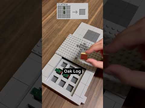 Crafting Minecraft Christmas Tree BUT Lego? #shorts
