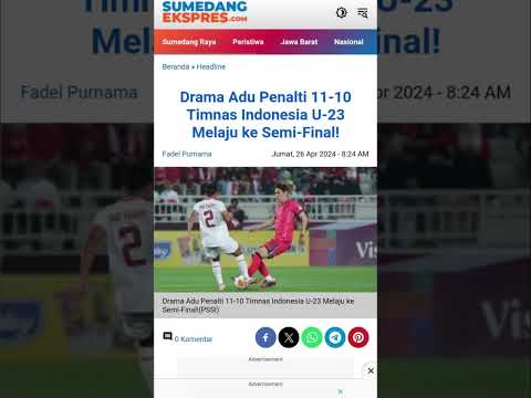 Drama Adu Penalti 11-10 Timnas Indonesia U-23 Melaju ke Semi-Final! #shortsviral