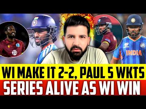 WI beat India in 4th T20I! 🔥 Series alive as no dew changes everything