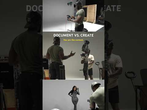 Document don't create. YOU ARE THE CONTENT!