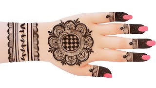 gol tikki mehndi design for eid | arabic mehndi | simple mehandi design | mehndi design |#mehndi