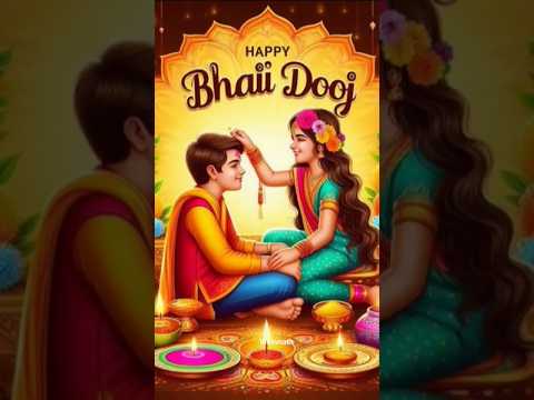 🌺🙏भाई दूज की शुभकामनाएं 🙏🌺।  #trendingshorts #happybhaidoj #sukoon #love #song #explorepage #happy