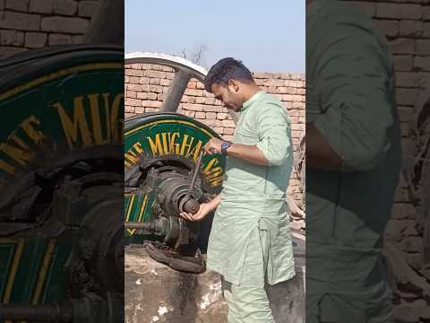 Start Oil diesel engine - biggest diesel engine amazing sound # short video
