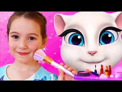 Anna makes beauty and chooses new outfits with her friend