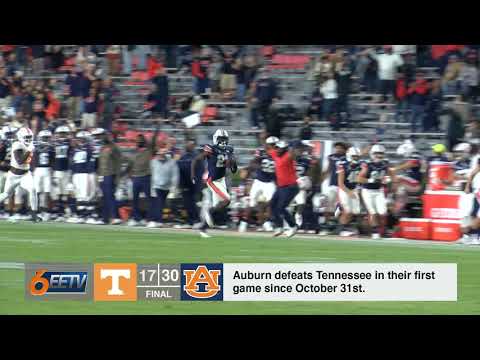 Auburn Defeats Tennessee in Their First Game Since October 31st.