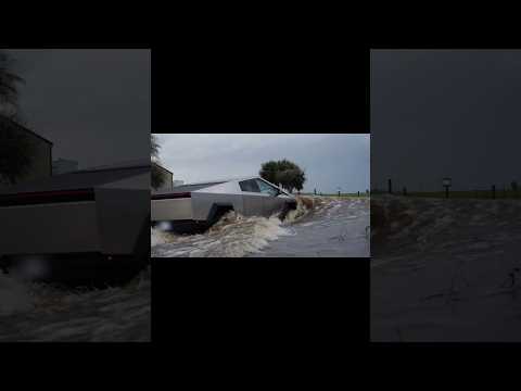 Нова фішка від Cybertruck, як кажуть "море по коліна" #cybertruck #tesla #shots
