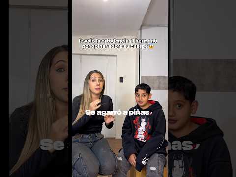 ¡SE AGARRÓ A PIÑAS! La otra versión sobre “dientes en el paladar parte 3” #hermanos #ortodoncia