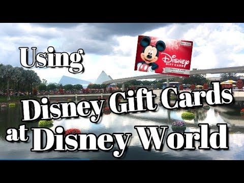 Using Disney Gift Cards at Disney World