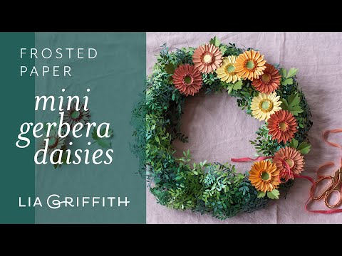 Easy DIY | Mini Gerbera Daisies with Frosted Paper