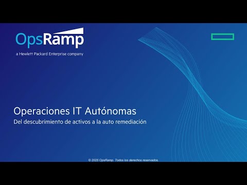 OpsRamp - Operaciones TI autónomas