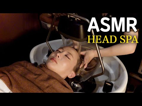 ASMR🎧極上の癒し、、クリームバスヘッドスパを受けました | 頭浸浴 | 炭酸泡 | 頭皮マッサージ