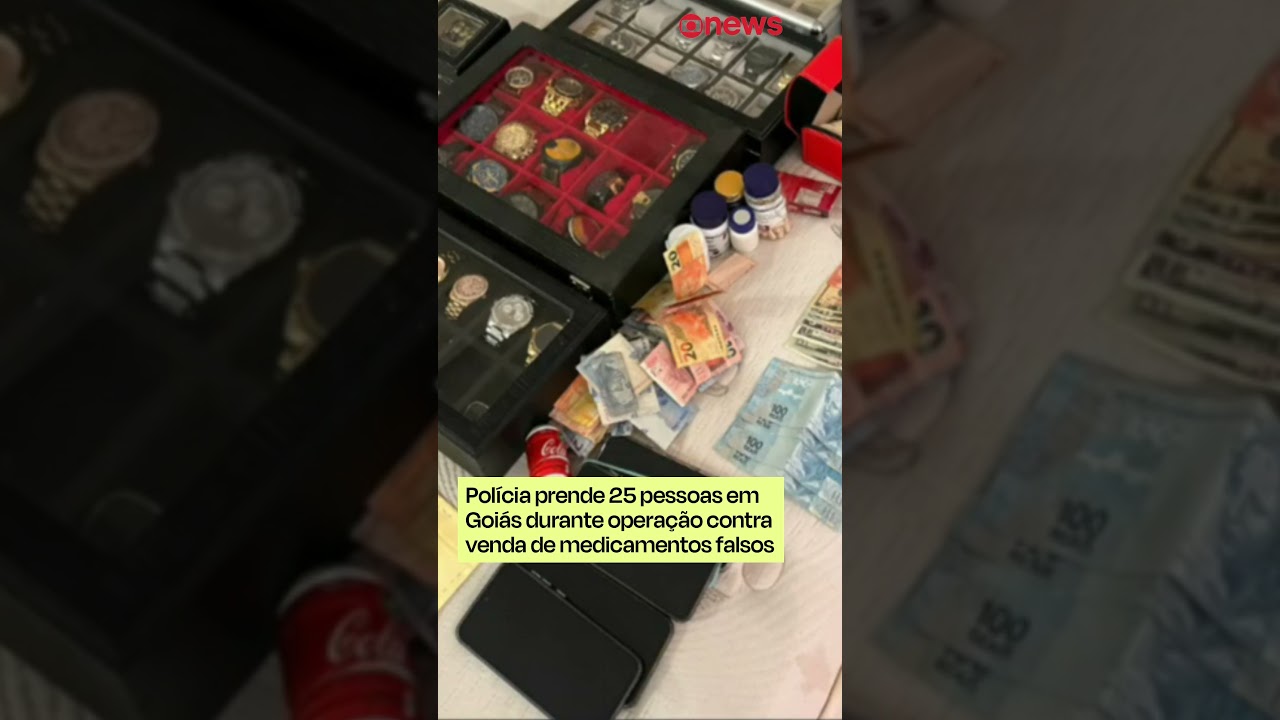 Polícia prende 25 pessoas em Goiás durante operação contra venda de medicamentos falsos