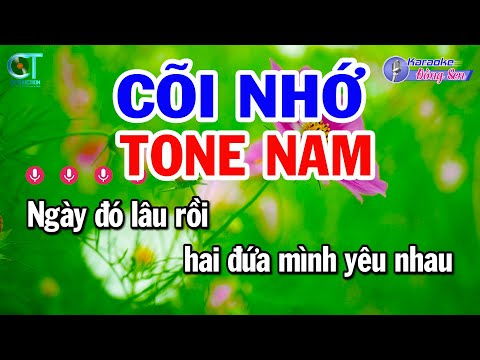 Karaoke Cõi Nhớ Tone Nam Em || Nhạc Sống Beat Mới Dễ Ca Nhất 2025 || Karaoke Đồng Sen