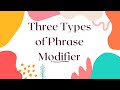 Understanding Modifiers in Grammar