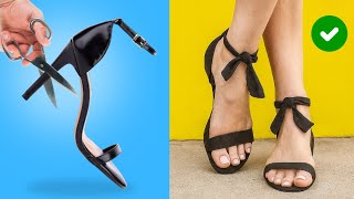 DIY: Customização Incrível de Sapatilhas, Sandálias e Ténis | Truques de Moda Feminina