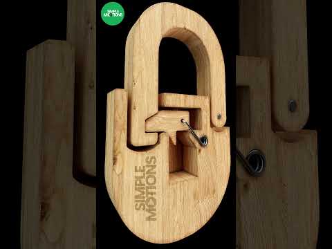 Antique wooden lock, idea