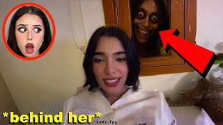 she DIDN'T KNOW it was WATCHING HER!! *creepy*