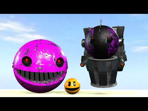 PACMAN & ROBOT PACMAN VS CARTOON CAT & MONSTER PACMAN 161