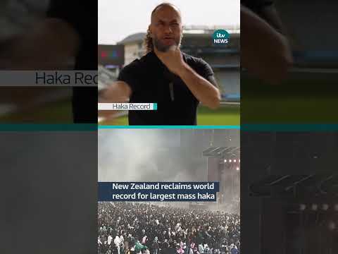 New Zealand reclaims world record for largest mass haka | ITV News