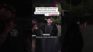 ADIN ROSS ENDS STREAM AFTER CUFFEM HAD TO GO TO THE HOSPITAL 💔 #adinross #shorts