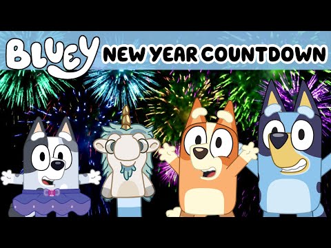 Bluey’s 60 Second New Year’s Countdown Timer for Kids!