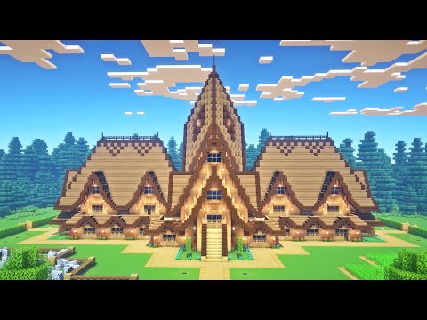 GRANDE MAISON en BOIS !! TUTO MINECRAFT