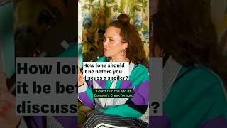 How long should it be before you discuss a spoiler?