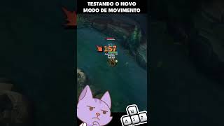 TESTEI O NOVO MODO DE CONTROLE WASD DO LEAGUE OF LEGENDS #shorts