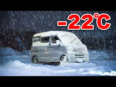 納車3時間後に極寒-22℃車中生活、断熱なし寒さを通り越して痛い | 中古100万円軽キャンピングカー