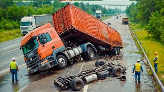 Dangerous Biggest Truck, Excavator, Crane Driving Skill | Heavy Equipment Machines Fails At The Work