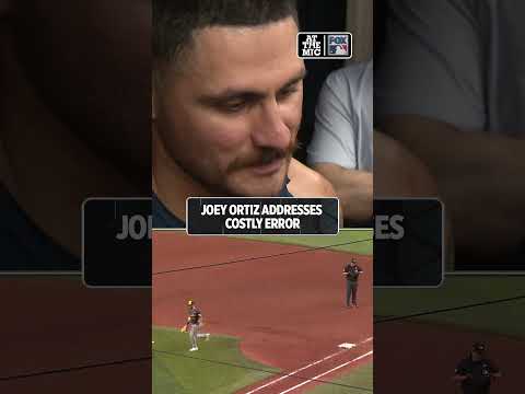 Joey Ortiz reflects on his costly error in the Brewers' Game 4 loss #MLB #WORLDSERIES
