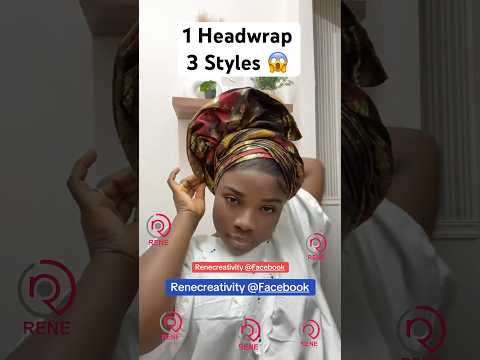 3 in 1 Quick and Easy Sego Gele for Beginners #youtubeshorts #headwear #scarf #tutorial