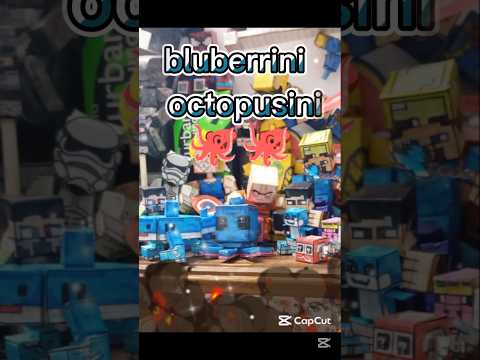 cómo hacer un papercraft de bluberrinioctopusini#papercraft#minecraf#brainrot#meme#bluberinioctopusi