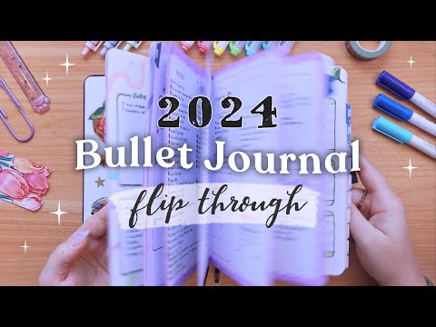 Flipping Through My 2024 Bullet Journal