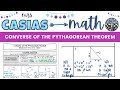 Determining Right Triangles with the Converse of the Pythagorean Theorem