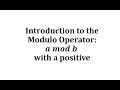Understanding the Modulo Operator