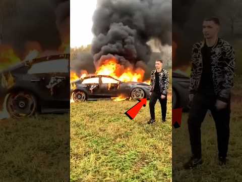 This guy burned his Mercedes