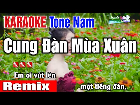 Cung Đàn Mùa Xuân Karaoke 2022 Remix Mới Toanh ( Giọng Nam Chuẩn )