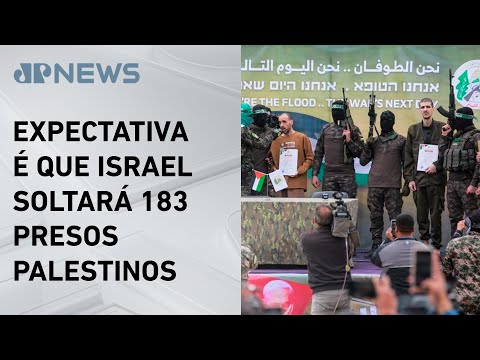 Hamas liberta três reféns durante cessar-fogo