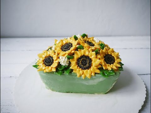 cách trang trí bánh kem -Blumen aus Buttercreme Anleitung