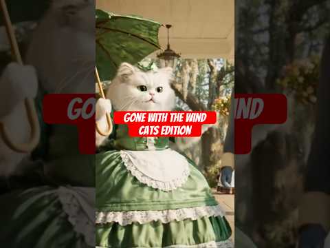 Gone with the Wind Filmed by Cats | Lo que el viento se llevó