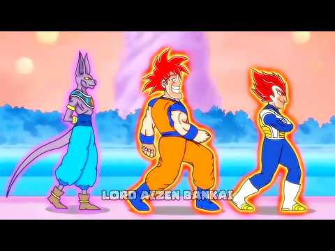 Beerus X Goku x Vegeta Boss Walk